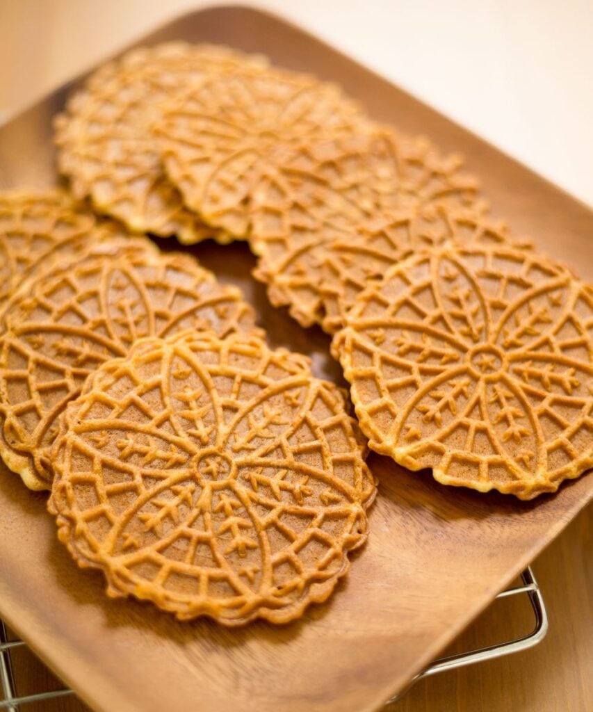 Pizzelle cookies