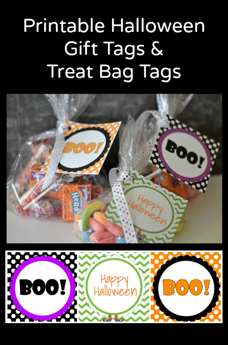 Free Printable Halloween Tags for Goodie Bags