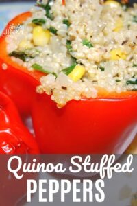 Quinoa Stuffed Peppers Recipe - Thrifty Jinxy
