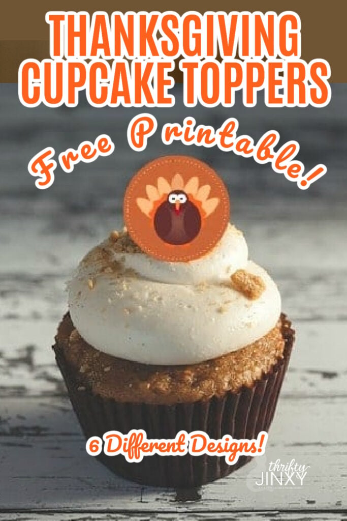 Free Printable Thanksgiving Cupcake Toppers