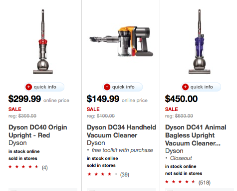 Target Dyson Vacuum Sale
