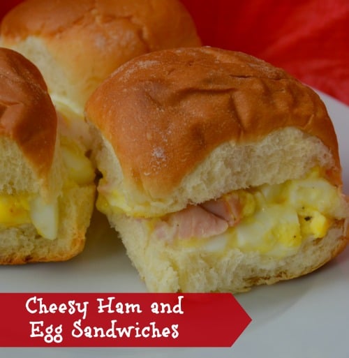 Cheesy Ham Egg Sandwiches Recipe