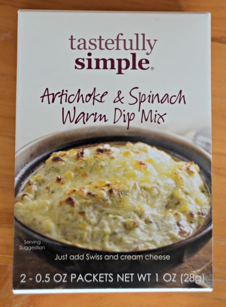 Tastefully Simple Spinach Artichoke Warm Dip Mix