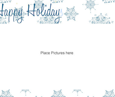 Printable Holiday Picture Card