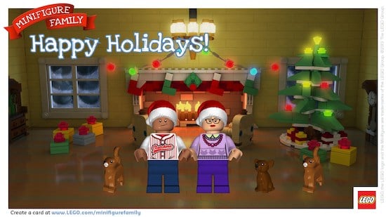 LEGO Minifigure Family Holiday Card