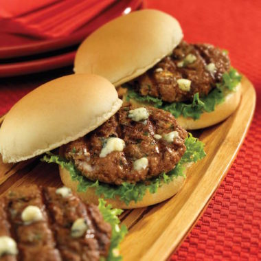 Blue Cheese Slider on George Foreman Grill