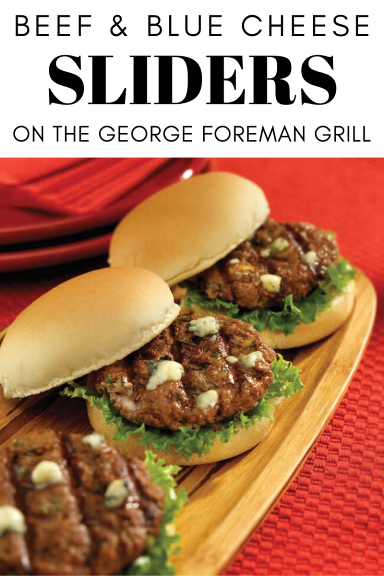 Beef and Blue Cheese Sliders Recipe from Foreman Thrifty Jinxy
