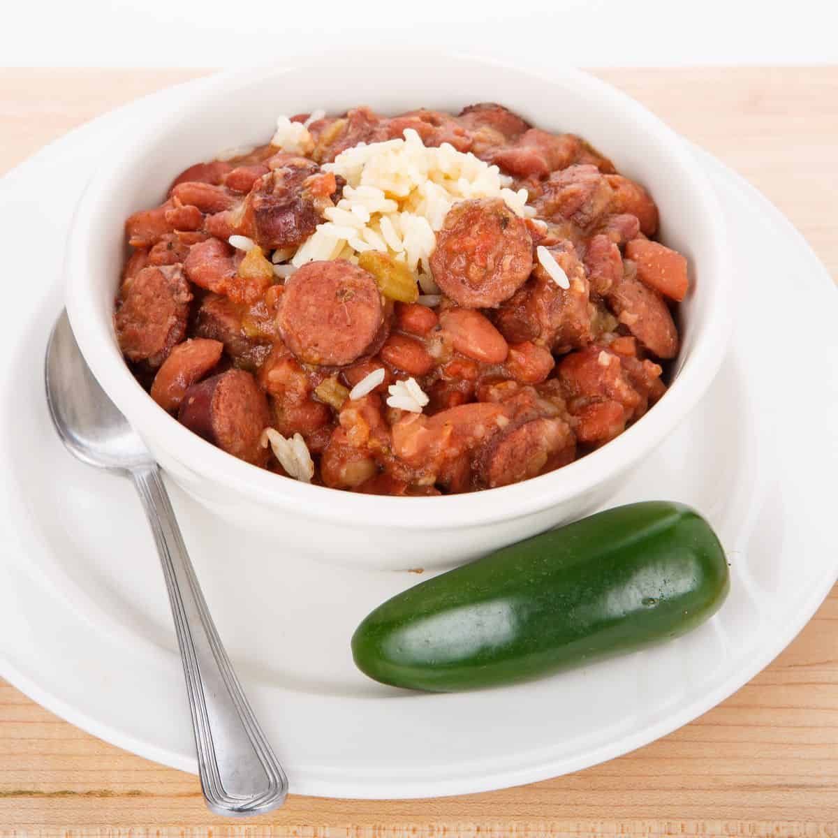 Crock-Pot® Slow Cooker Cajun Red Beans and Rice - Ev's Eats