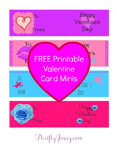 FREE Printable Valentine Cards Minis