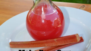 Homemade Rhubarb Vinegar