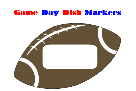 Game Day Dish Markers