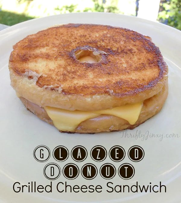 Glazed Donut Grilled Cheese Sandwich