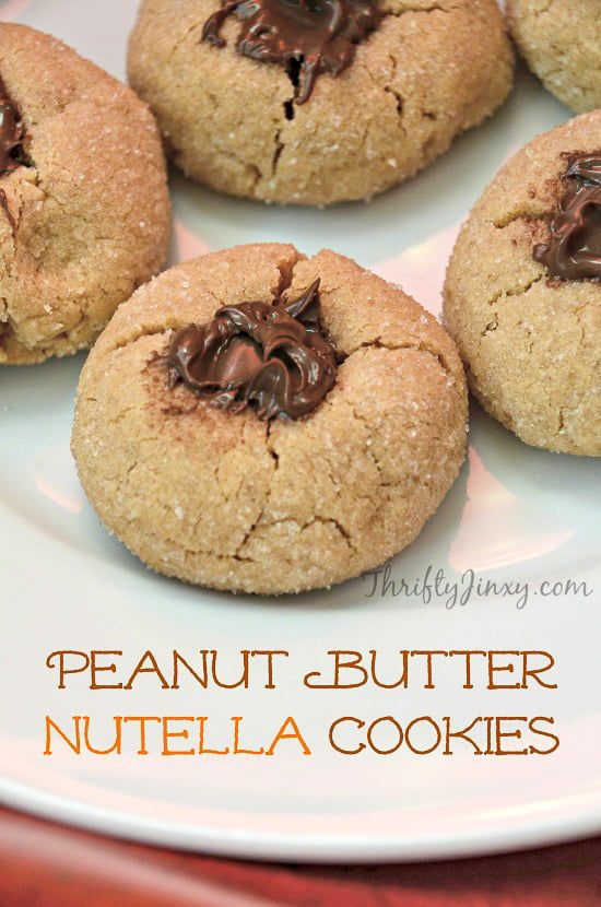 Peanut Butter Nutella Cookies