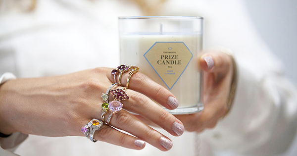 Prize Candle with Rings
