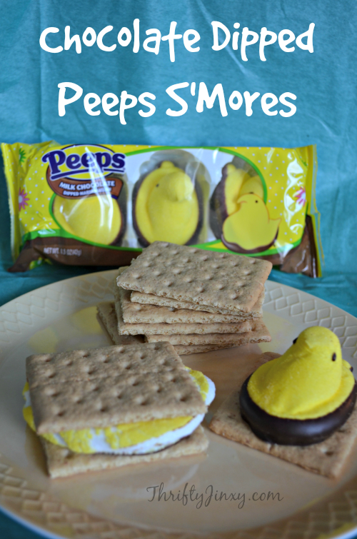 Chocolate Dipped PEEPS S'Mores Recipe