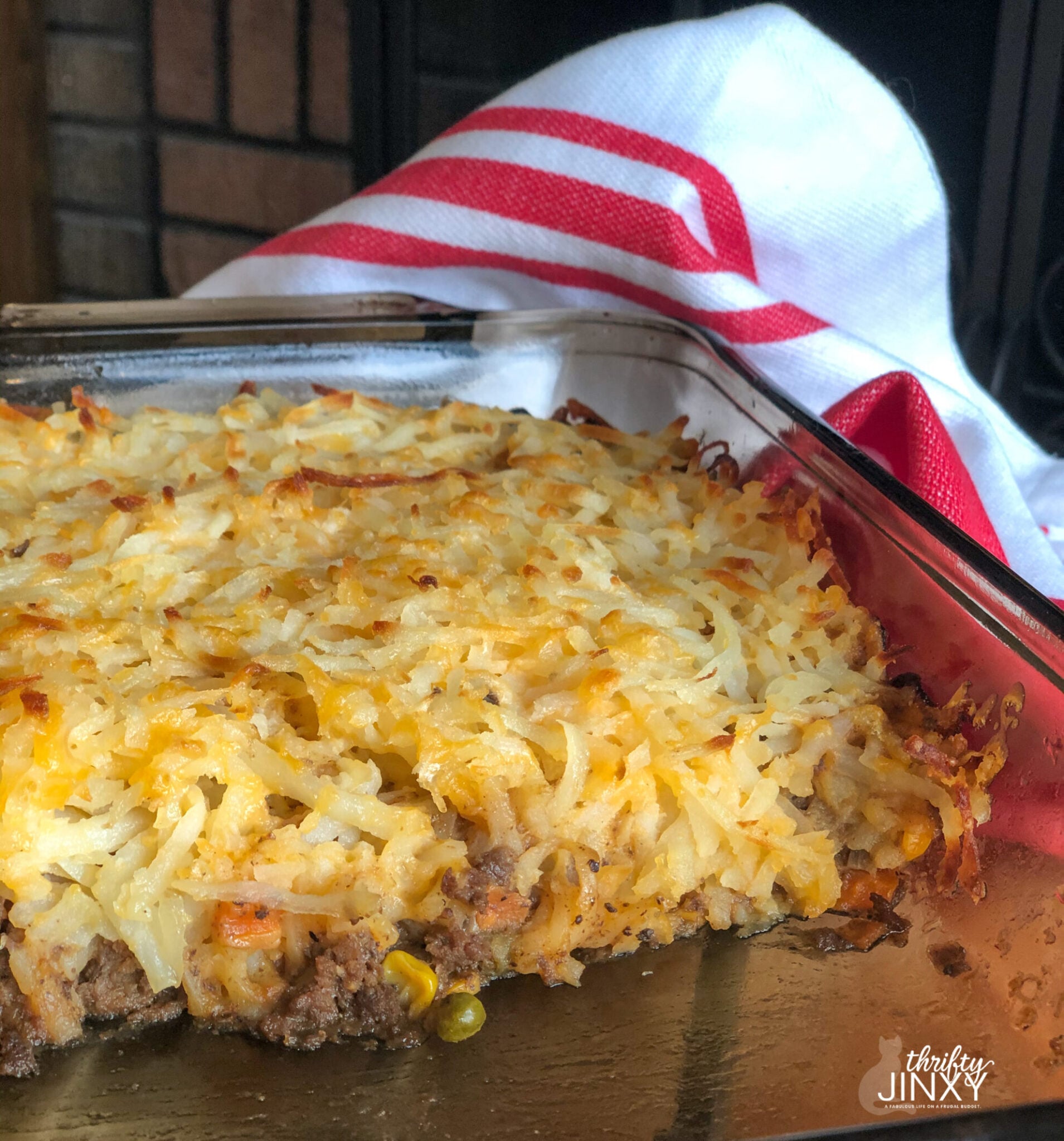 Hashbrown Hamburger Casserole with Veggies and Cheese Recipe Thrifty