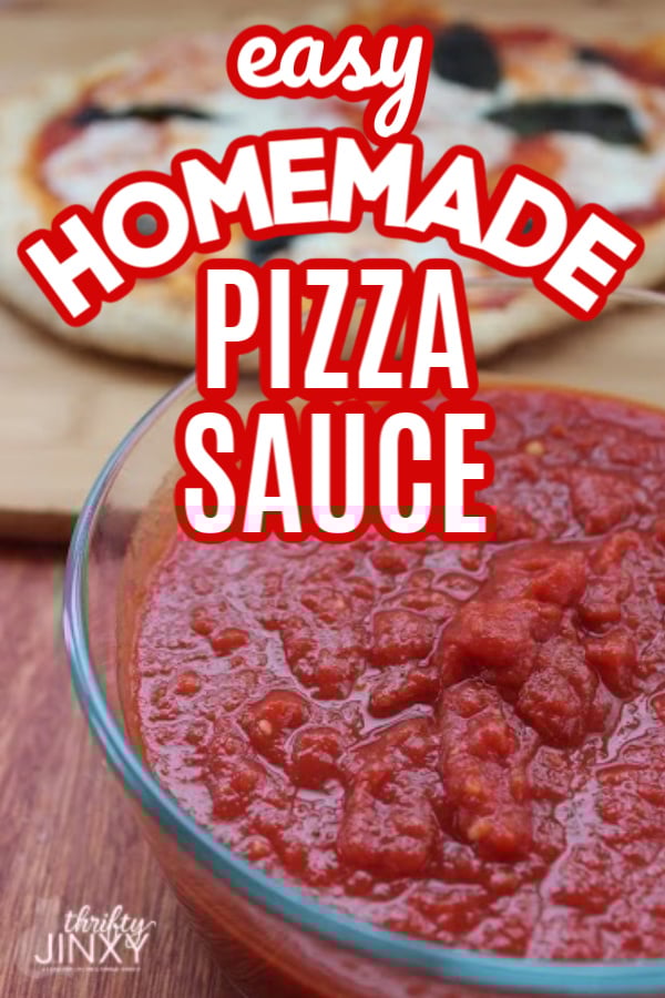 Easy Homemade Pizza Sauce Recipe with Canned Tomatoes Thrifty Jinxy