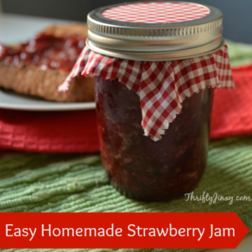 Easy Strawberry Jam Recipe - Thrifty Jinxy