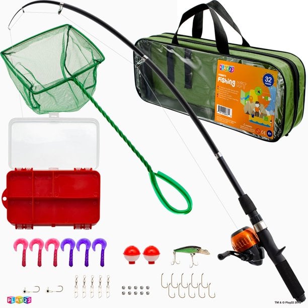 Fishing Pole Tackle Box Combo