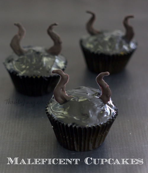 Maleficent Cupcakes with Horns - Disney