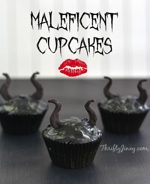 Maleficent Cupcakes with Horns Inspired by Disney