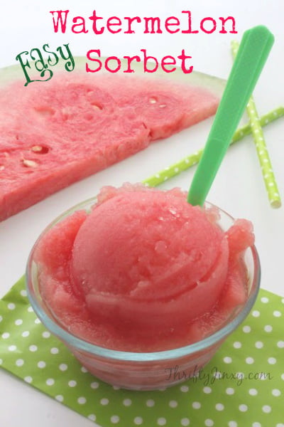 Easy Watermelon Sorbet Recipe