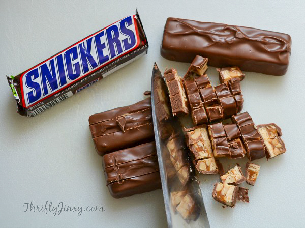 Chopped Snickers Bars