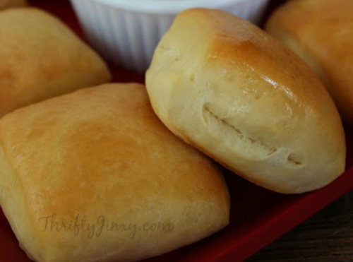 Copycat Texas Roadhouse Rolls and Cinnamon Honey Butter Recipe - Thrifty  Jinxy