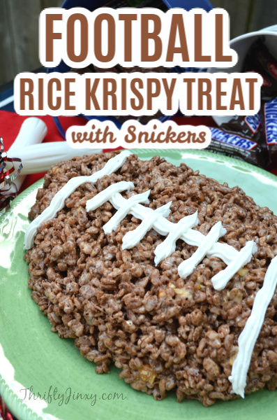 Rice Krispies Football with Snickers