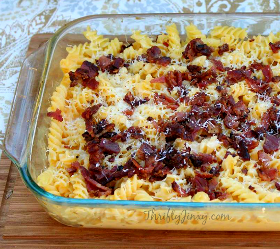 easy macaroni and cheese with bacon