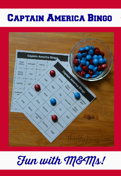 Captain America Bingo Game #HeroesEatMMs #CollectiveBias #shop