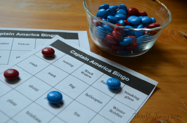 Captain America Bingo Game