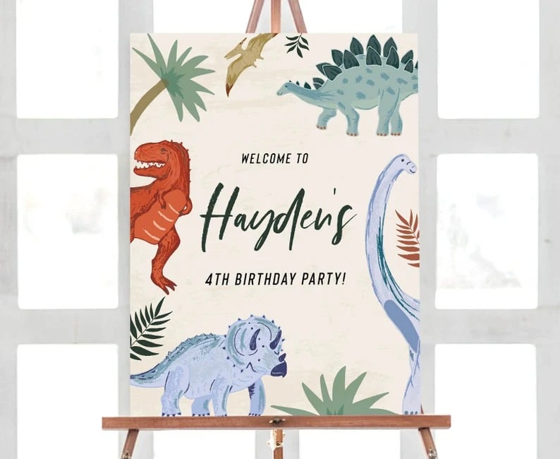 Dinosaur Birthday Invitation