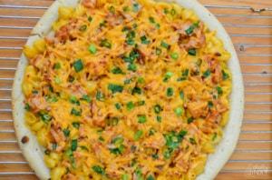 Mac and Cheese Barbecue Chicken Pizza Whole