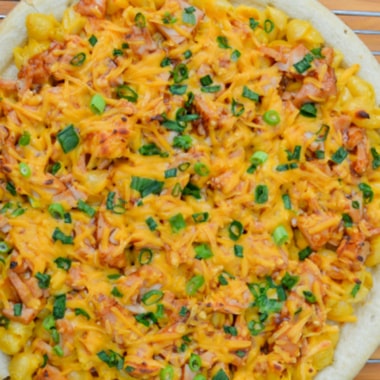 Mac and Cheese Barbecue Chicken Pizza Whole