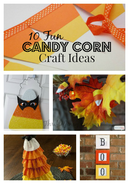 10 Candy Corn Craft Ideas - Thrifty Jinxy