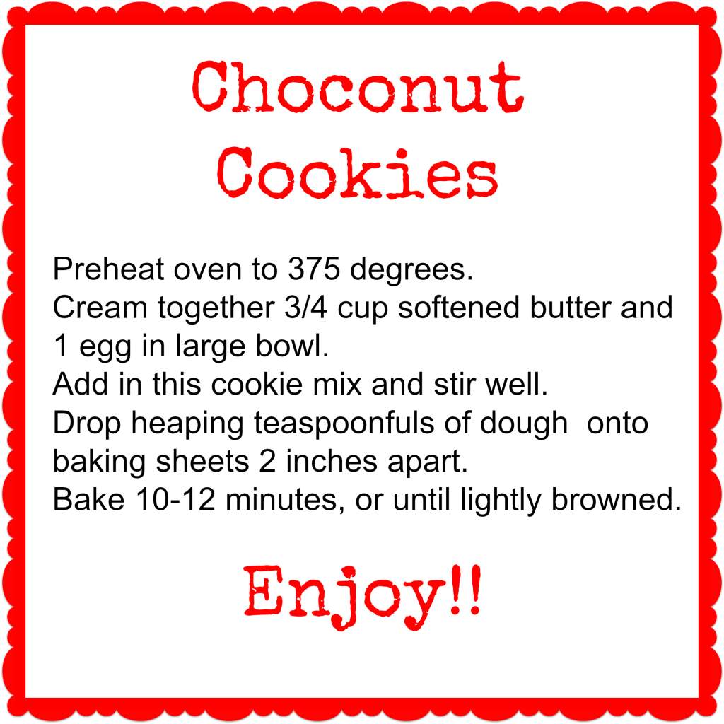 Choconut Cookies Tag