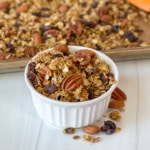 Pumpkin Pie Granola in dish.