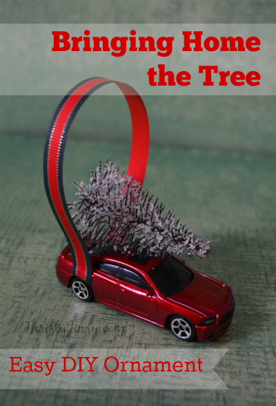 Bringing Home the Christmas Tree Car Ornament for Kids to Make