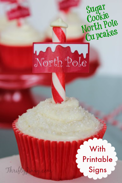 North Pole Sugar Cookie Cupcake Recipe