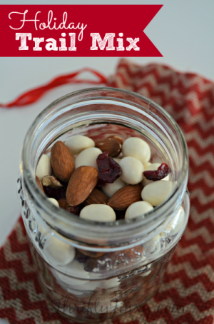 Holiday Trail Mix Recipe - Great Gift in a Jar! - Thrifty Jinxy