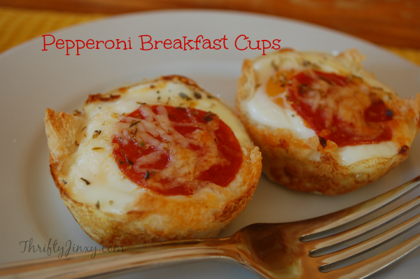 Pepperoni Breakfast Cups with Hormel Pepperoni