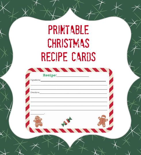 printable recipe cards with purchase patterns