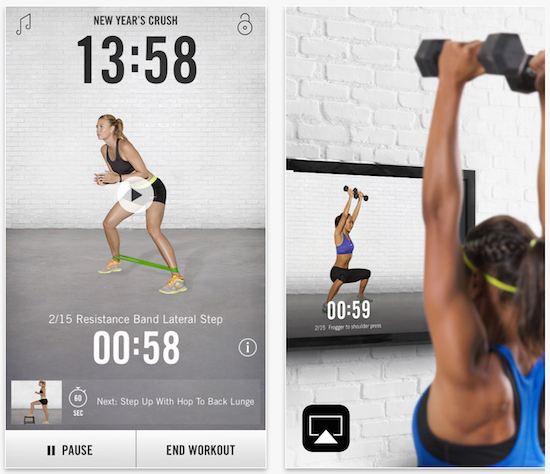 Nike Training Club App Screenshots