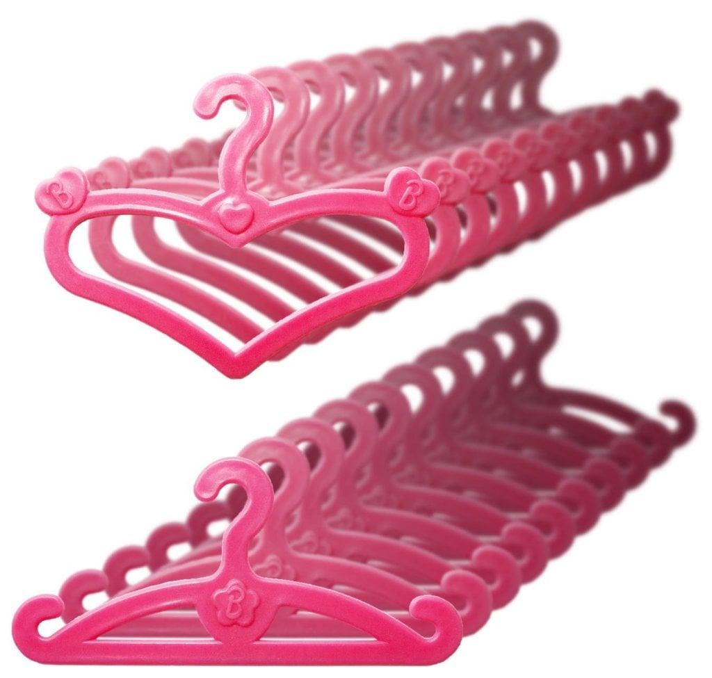 plastic doll clothes hangers