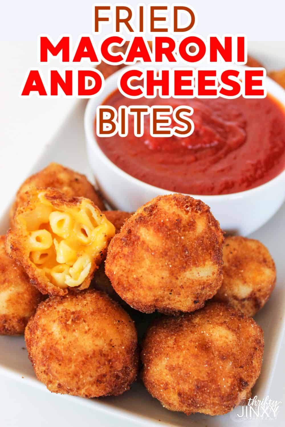 Fried Macaroni and Cheese Bites Recipe Thrifty Jinxy
