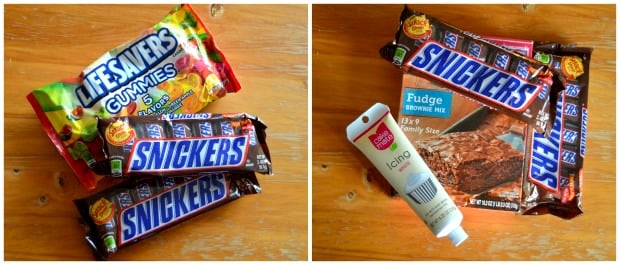 Football Snickers Brownie Recipe Ingredients