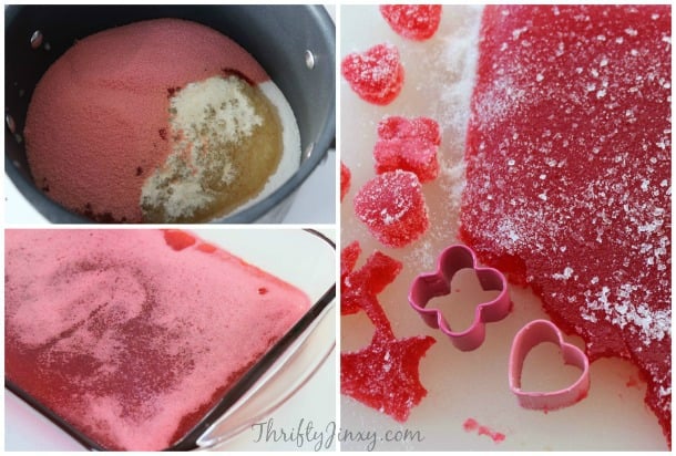 Homemade Valentine Gum Drops Recipe Process