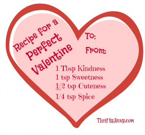 Measuring Spoon Valentine Printable - Thrifty Jinxy