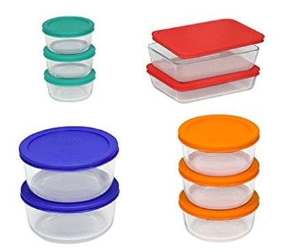 Pyrex Clear Glass Storage Containers